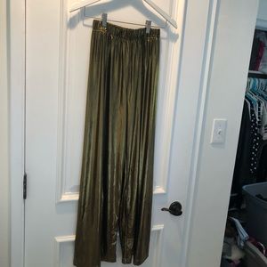American Apparel Gold Loose Pants